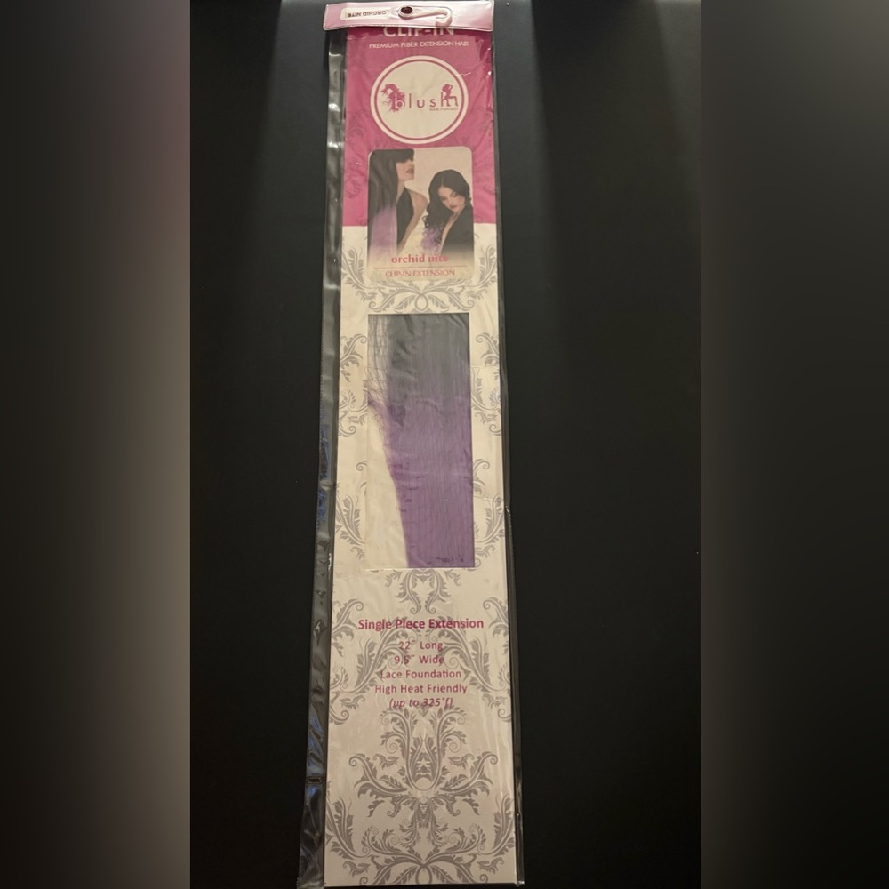 Blush Hair Fantasy Premiun Fiber Clip In 22” Hair Extensions Ombre🌵Orchid Night